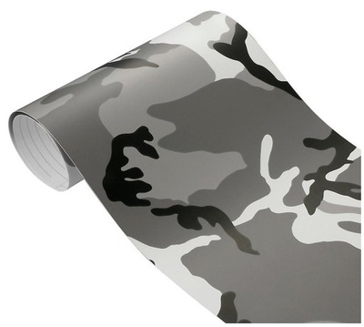 PELÍCULA OKLEIAL MORO ARCTIC SNOW WHITE-BLACK CAMO KAMUFLAZ AL METROS 152CM  