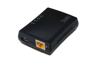 DIGITUS WIELOFUNKCYJNY SERWER WYDRUKU/PRINT SERVER 1XUSB 2.0 HUB SIECIOWY,