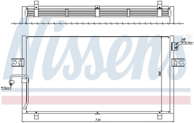 РАДІАТОР КОНДИЦІОНЕРА NISSENS NIS 94499