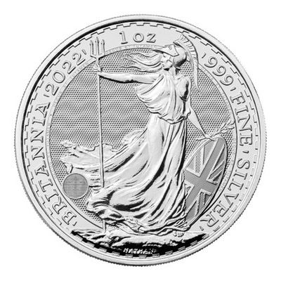 Srebrna Moneta Britannia 2022, 1 uncja