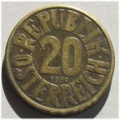 Austria 20 groszy 1950