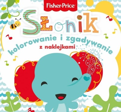 Fisher Price. Kolorowanka podłogowa. Słonik