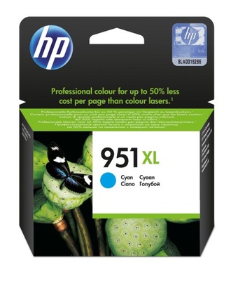 HP 951XL oryginalny wkład atramentowy błękitny XL