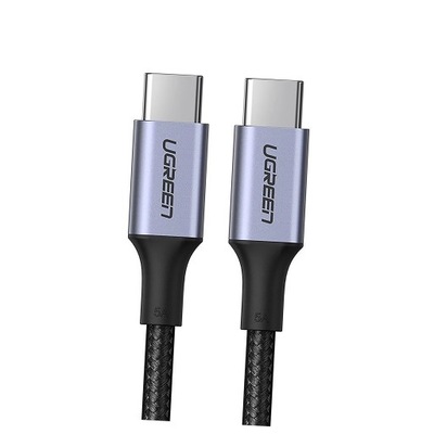 Kabel Ugreen USB-C - USB-C PD QC FCP 100W 5A 480Mb/s 1m szary