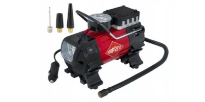 KOMPRESOR SPRĘŻARKA MINI AIRPRESS 12V Z LATARKĄ