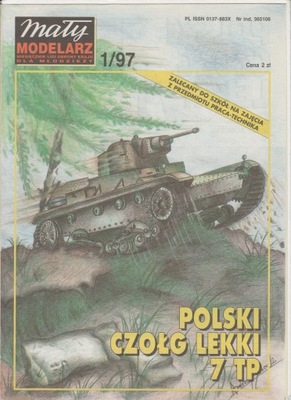 Mały Modelarz 1/97 Polski czołg lekki 7 TP