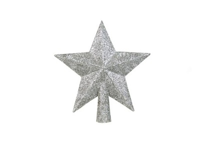Gwiazda choinkowa srebrna - 1 szt. Boże Narodzenie
