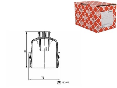 Корпус фильтра масла renault alaskan 2.3d 09.17- febi bilstein фото №1
