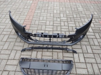 Peugeot 208 рестайлінг  бампер + решітка радіатора allure + хром фото №1