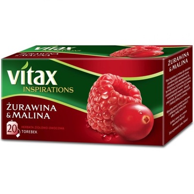 Herbata VITAX INSPIRATIONS (20 torebek)Żurawina i