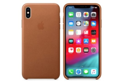 Skórzane Etui iPhone XS Max Leather Case Saddle Brown