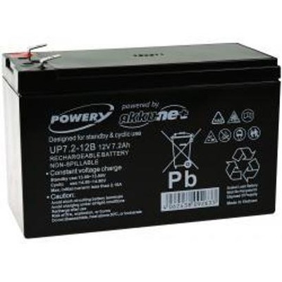 Powery zapasowy akumulator 12V 7,2Ah