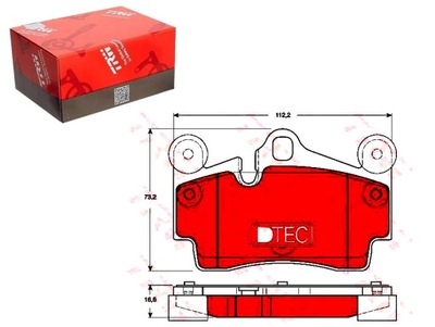 TRW КОЛОДКИ HAM. PORSCHE T. CAYENNE 3,2-4,8 02-10 DTEC COTEC