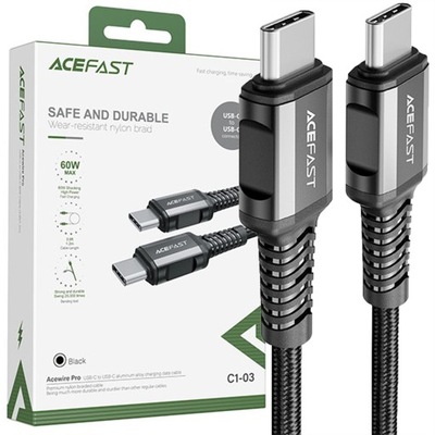 ACEFAST KABEL USB TYP C - USB TYP C 1,2M, 60W