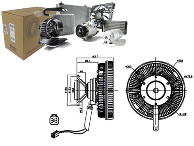 Зчеплення вентилятора радіатора scania p g r t dc13.05-dt16.08 03.04- фото №1