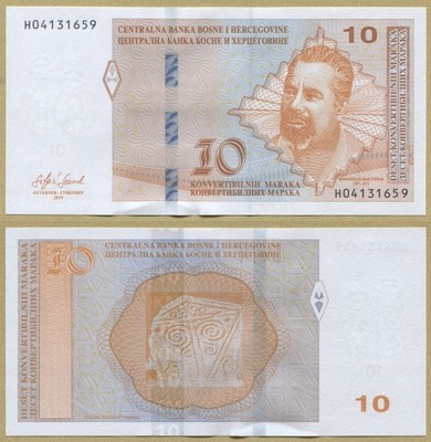 BOŚNIA I HERCEGOWINA 10 MARAKA 2019 H P80(3) UNC