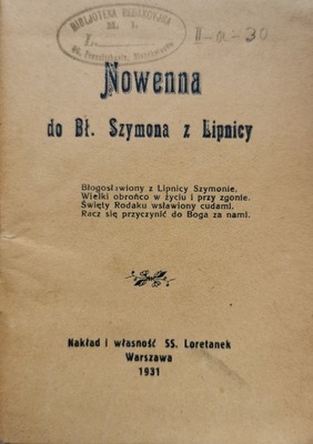 Nowenna do Bł. Szymona z Lipnicy