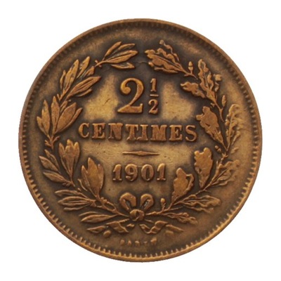 [M12042] Luksemburg 2 1/2 centimes 1901