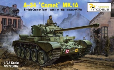 VESPID MODELS VS720002 1:72 A-34 Comet MK.1A