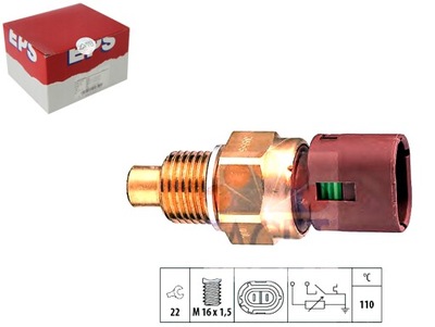 Eps 1.830.555 датчик, температура рідина охолоджуючий фото №1