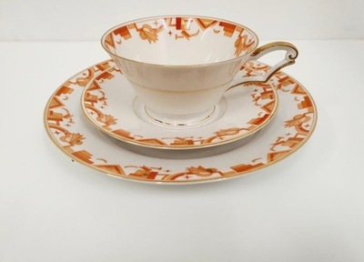 ART DECO FILIŻANKA TRIO BAVARIA