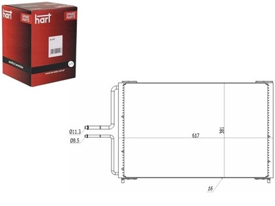 CONDENSADOR CONDENSADOR DE ACONDICIONADOR ESPACE 2.0 16V 96-00 HART  