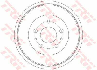 Trw db4427 барабан тормозной фото №1