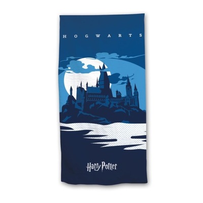 Ręcznik plażowy Harry Potter Hogwarts Blue 70x140