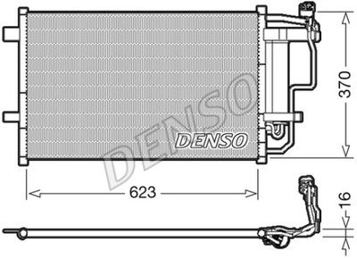 CONDENSADOR DENSO DCN44007 SKRAPLACZ, ACONDICIONAMIENTO  