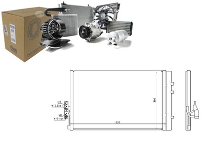 NISSENS КОНДЕНСАТОР КОНДИЦІОНЕРА BMW X3 (F25) X4 (F2