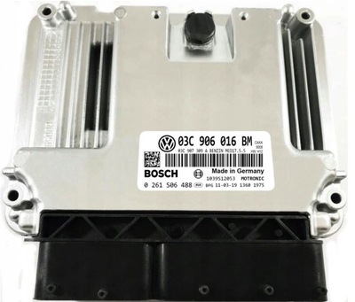 КОМПЬЮТЕР ECU VW GOLF 1.4 03C906016BM 0261S06488