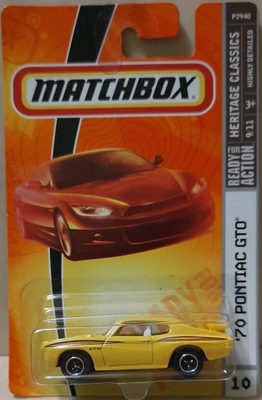 Matchbox 2008r '70 Pontiac GTO