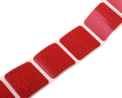 BELT REFLECTIVE KONTUROWA IN SEGMENTACH RED 1M BIEZACY  