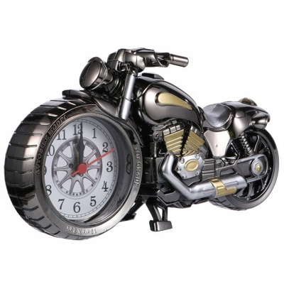 Antyczny zegar stołowy motocykl budzik wiejski