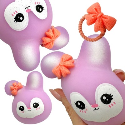 Gniotek SENSORYCZNY KRÓLICZEK Królik z PIANKOLINĄ PIŁECZKA IS ADHD TUSY