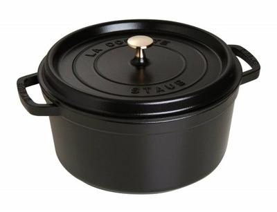 Garnek żeliwny okrągły STAUB La Cocotte 40509-471-0 - 400 ml czarny