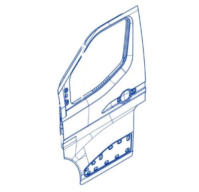 Дверей ліве передні водія renault master iv фото №1