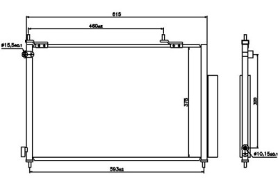 Nissens конденсатор кондиционера honda cr-v ii 2.2d фото №1