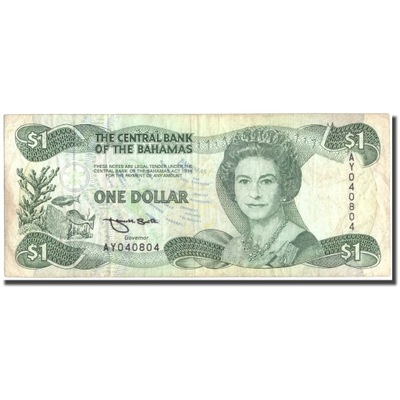 Banknot, Bahamy, 1 Dollar, 1974, 1974, KM:43b, EF(