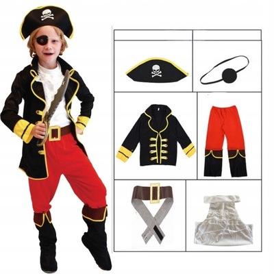 Dziecięce Kostiumy Piratów Halloween M
