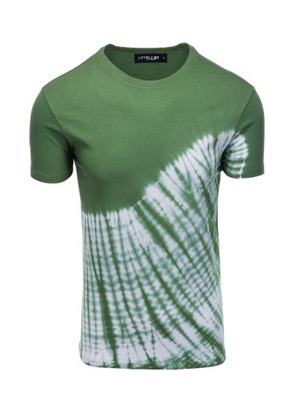 T-shirt męski bawełniany zielony V3 S1617 M