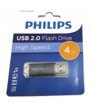 Pendrive Philips Pendrive 4 GB USB 2.0 granatowy