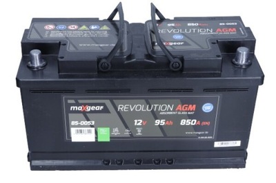 BATTERY 12V 95AH/850A L- 353X175X190 AGM  