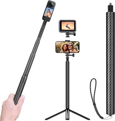 Statyw na telefon GoPro Uniwersalny Selfi Stick Regulowany 125cm