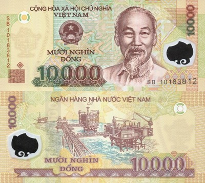 Wietnam ND (2010) - 10000 dong - Polymer - Pick 119e UNC