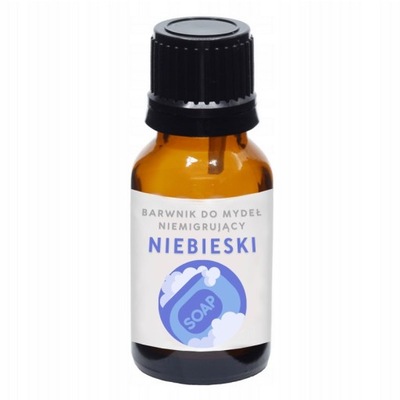 Barwnik do mydła bazy glicerynowej NIEBIESKI 10ml