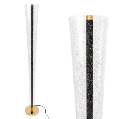 LAMPA STOJĄCA PODŁOGOWA TOOLIGHT LHJ073-F GOLD ZŁOTA NOWOCZESNA KRYSZTAŁOWA