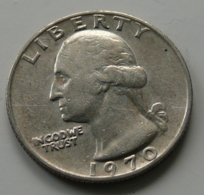 USA - 25 CENTÓW QUARTER DOLLAR LIBERTY 1970 r.