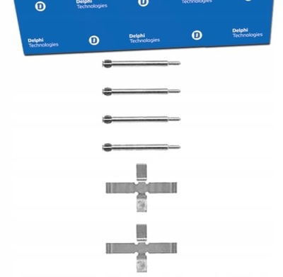 КОМПЛЕКТ МОНТАЖНЫЙ КОЛОДОК ТОРМОЗНЫХ DELPHI DO VOLVO V40 2.0