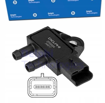 SENSOR DE PRESIÓN GASES DE ESCAPE DELPHI PARA PEUGEOT 508 2.2  